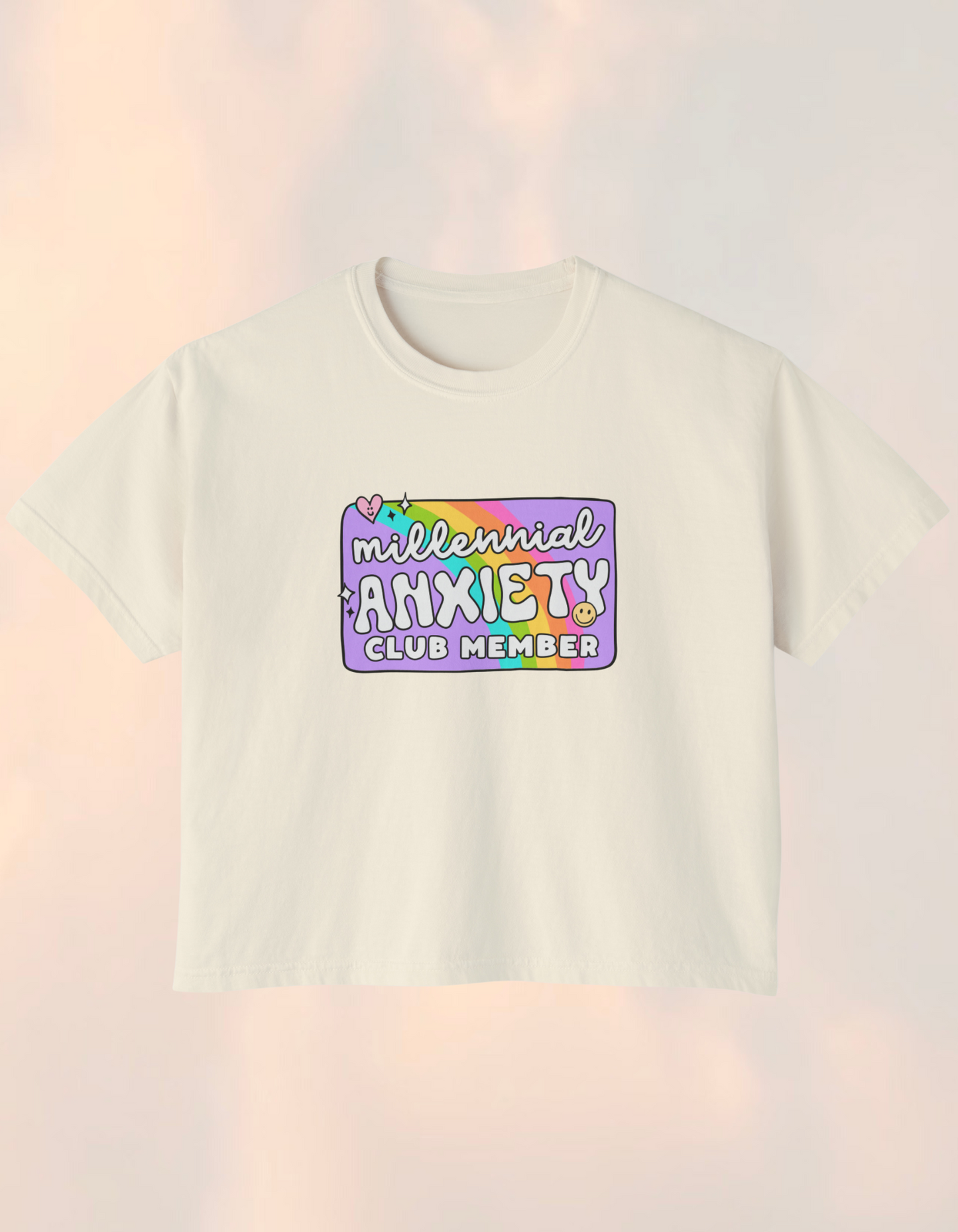 Millennial Anxiety Member's Club Boxy Comfort Tee