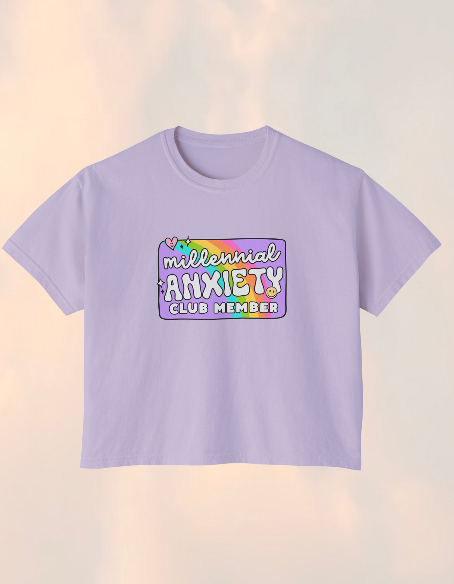 Millennial Anxiety Member's Club Boxy Comfort Tee