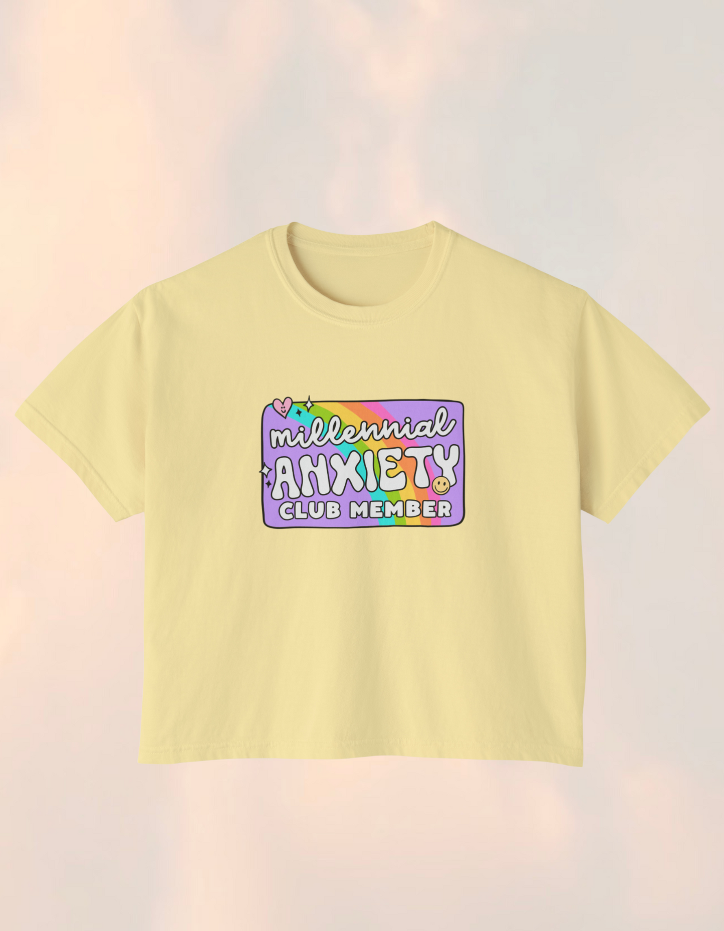 Millennial Anxiety Member's Club Boxy Comfort Tee