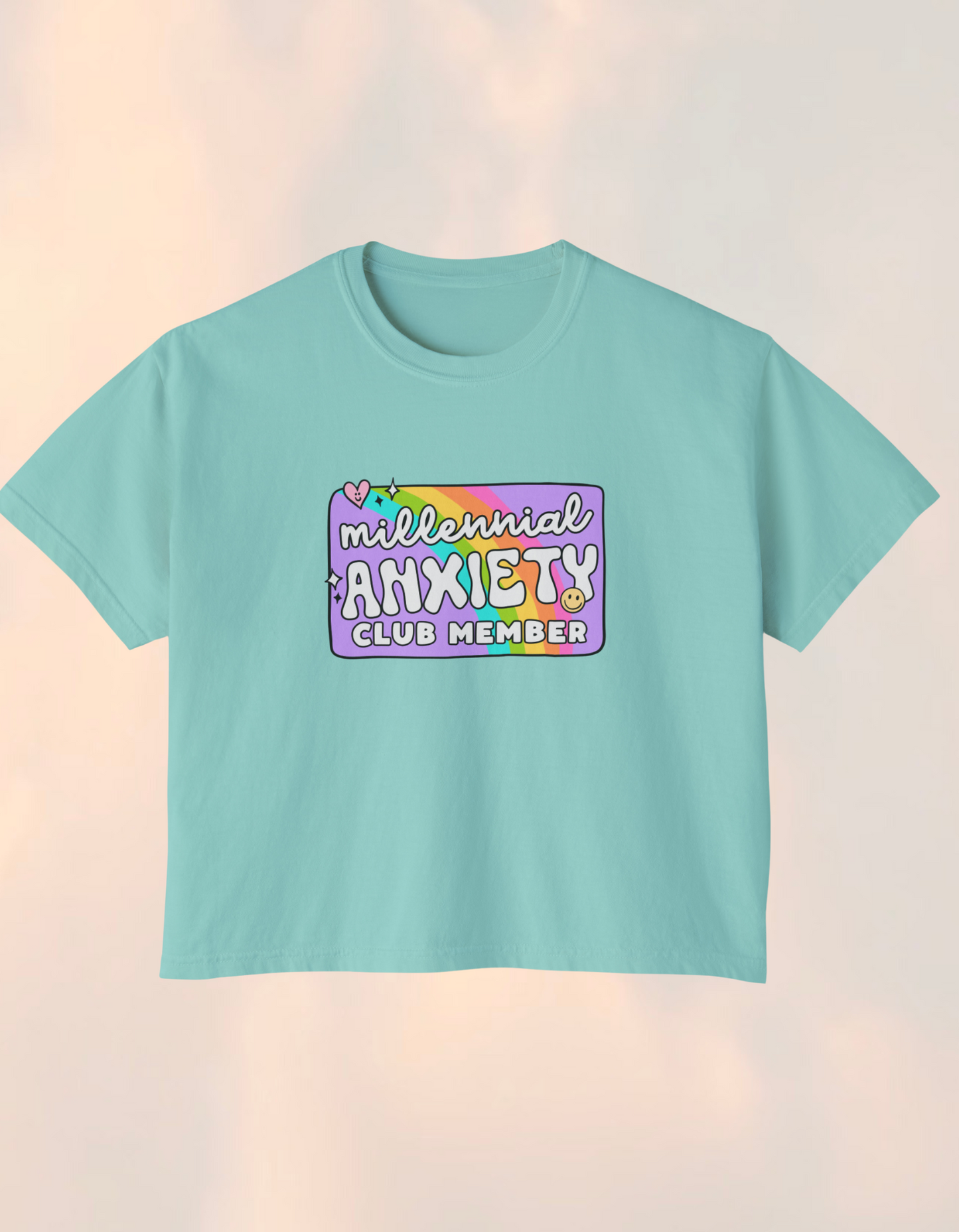 Millennial Anxiety Member's Club Boxy Comfort Tee