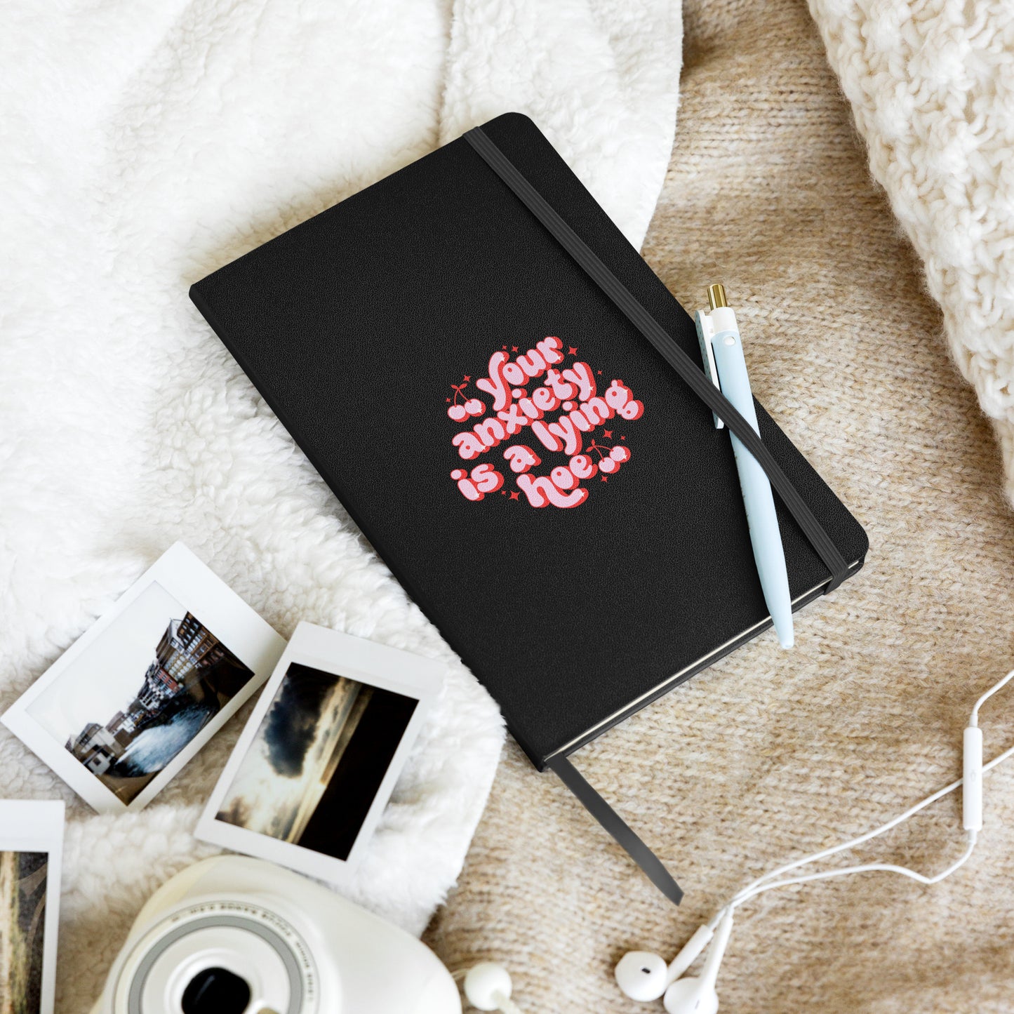 Your Anxiety Is A Lying Hoe Journal with Bookmark