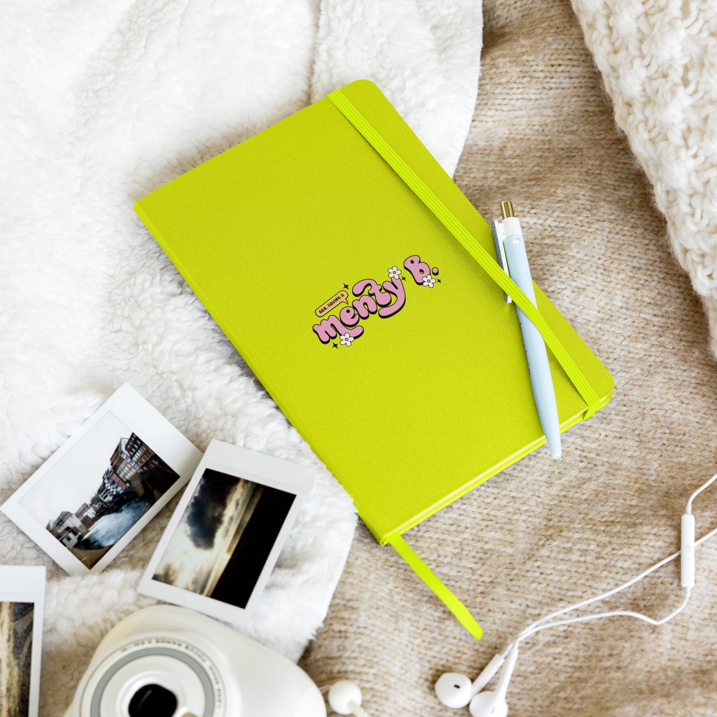 BRB, Having A Menty B Journal with Bookmark