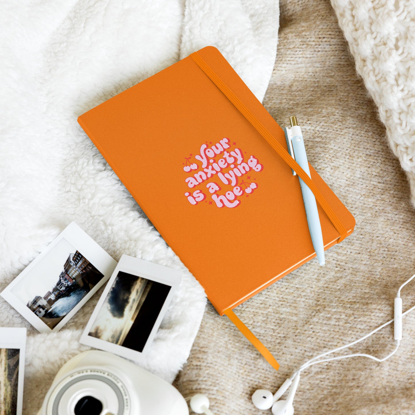 Your Anxiety Is A Lying Hoe Journal with Bookmark