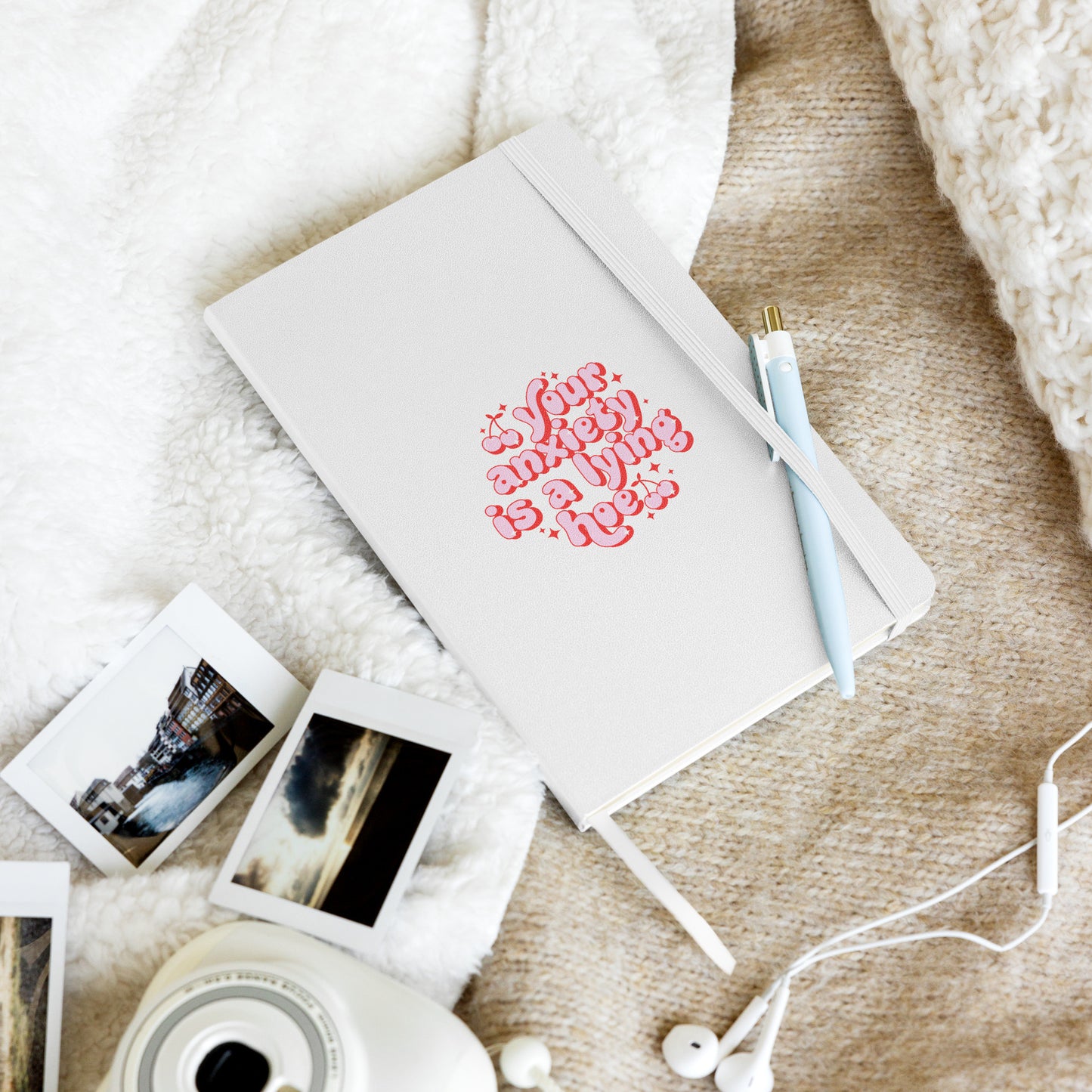 Your Anxiety Is A Lying Hoe Journal with Bookmark