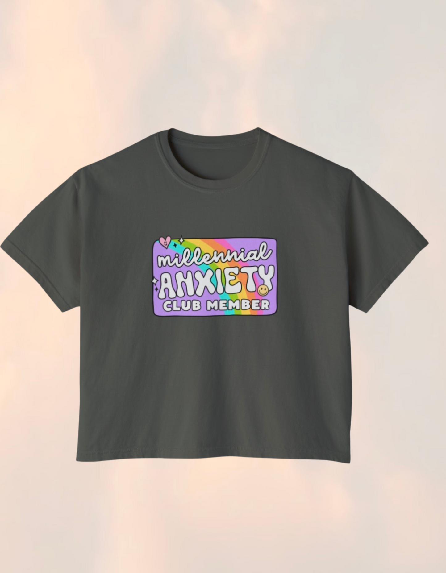 Millennial Anxiety Member's Club Boxy Comfort Tee