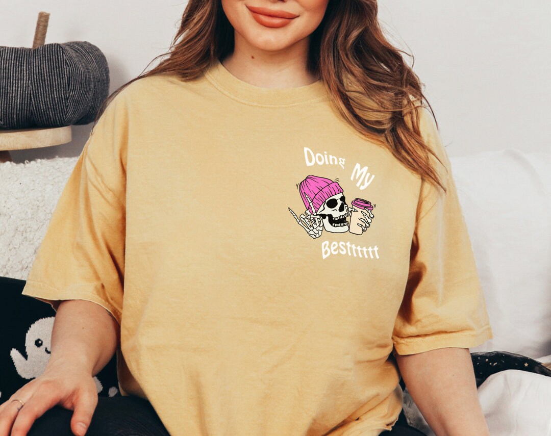 Doing My Best Halloween Skeleton Tshirt Comfort Colors®