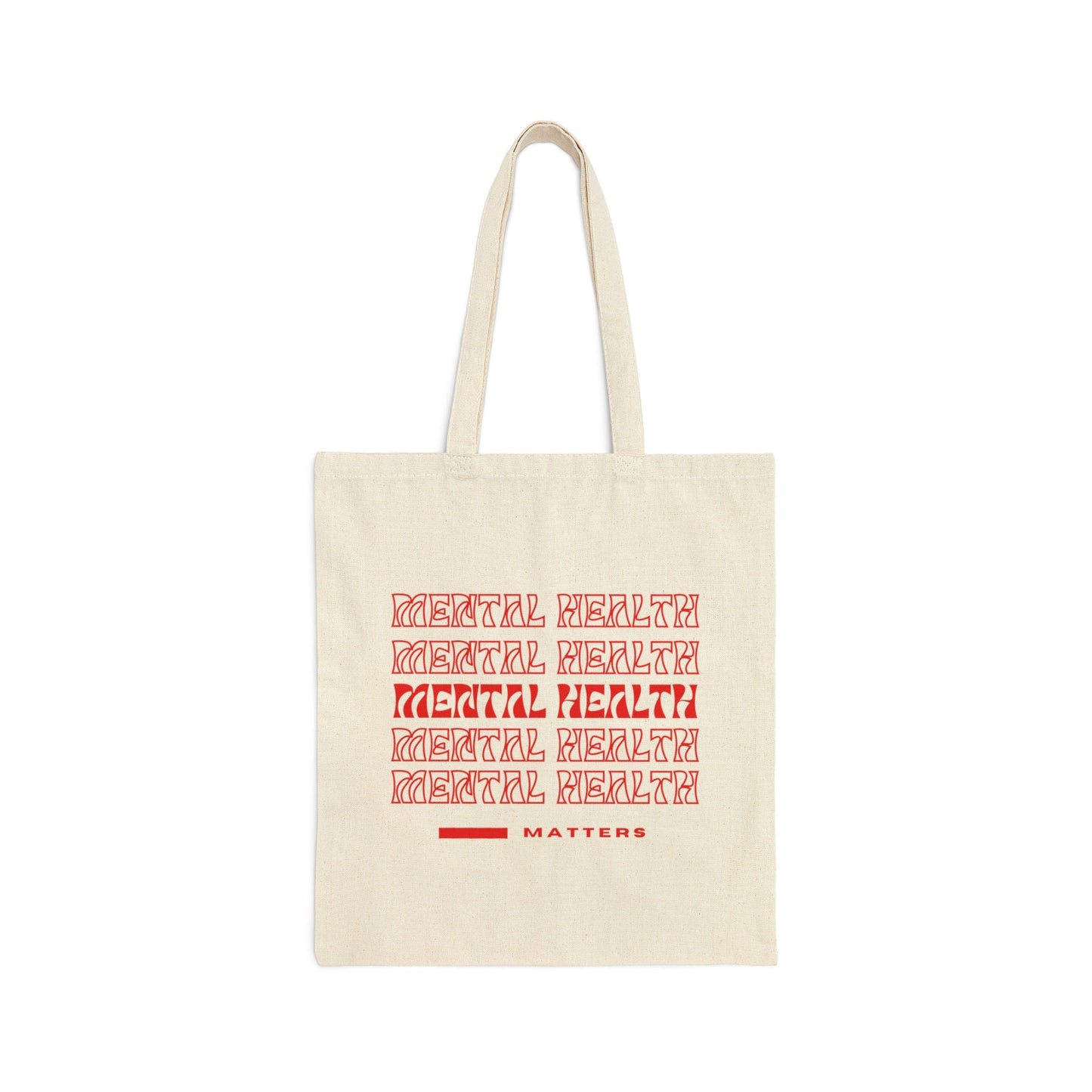 Mental Health Matters Cotton Cavas Tote | 2023 2024 New Fall Designs Mental Health Matters Menty Tee Co.