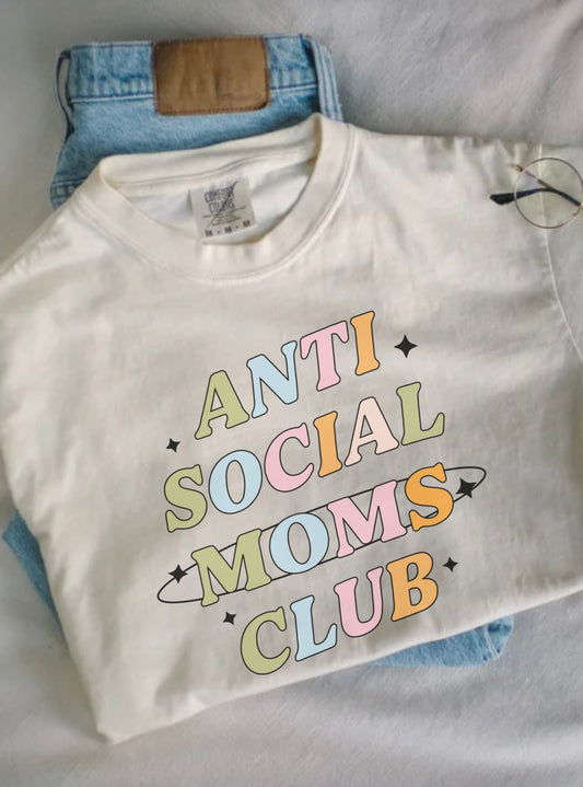 Anti Social Moms Club Boxy Comfort Tee